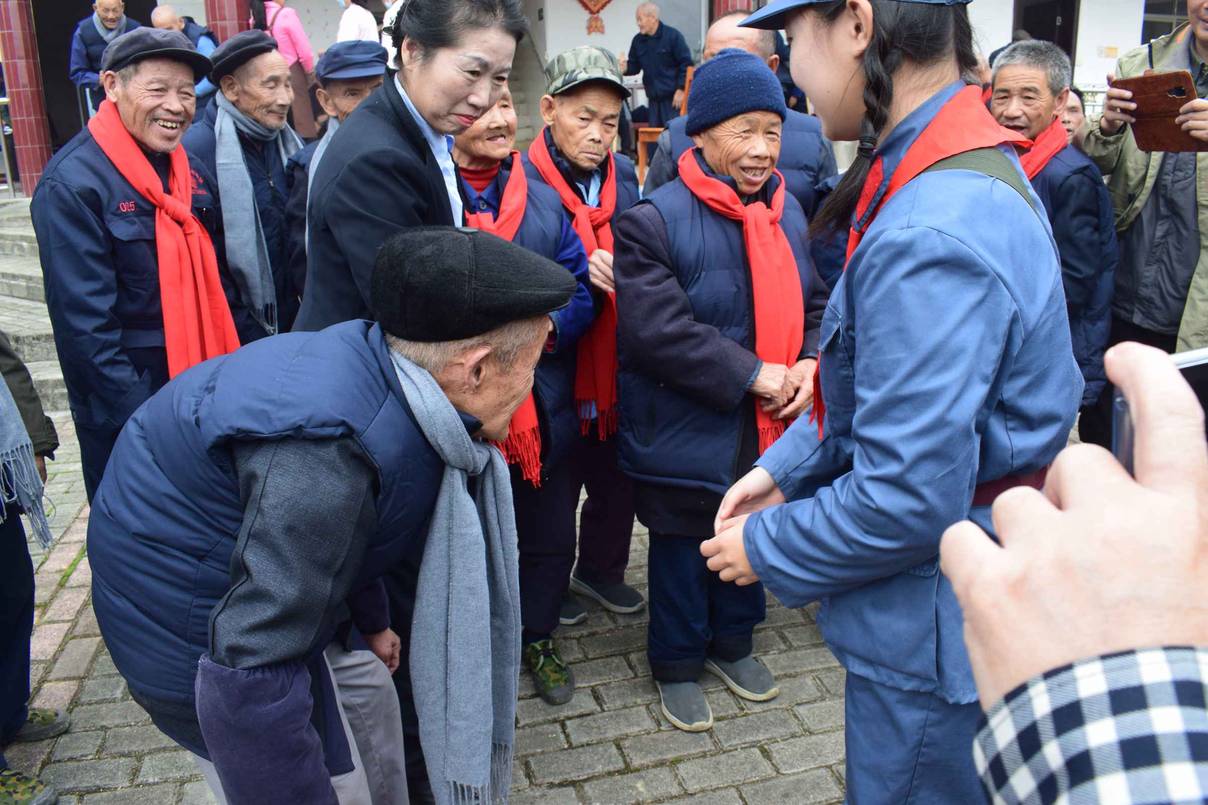 获2020年全国新时代好少年奖的余梓洋同学在现场